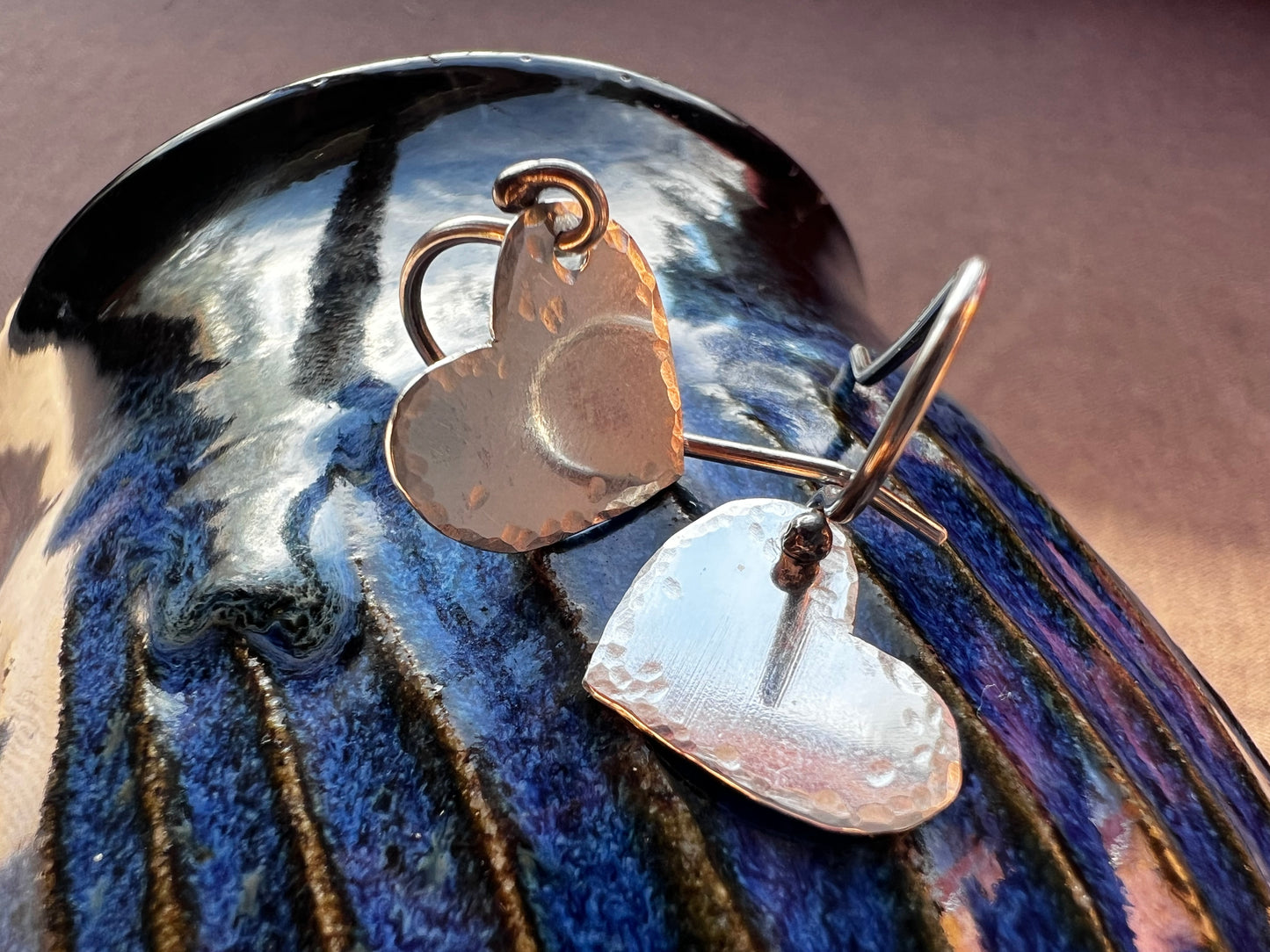 Dangly Heart Earrings