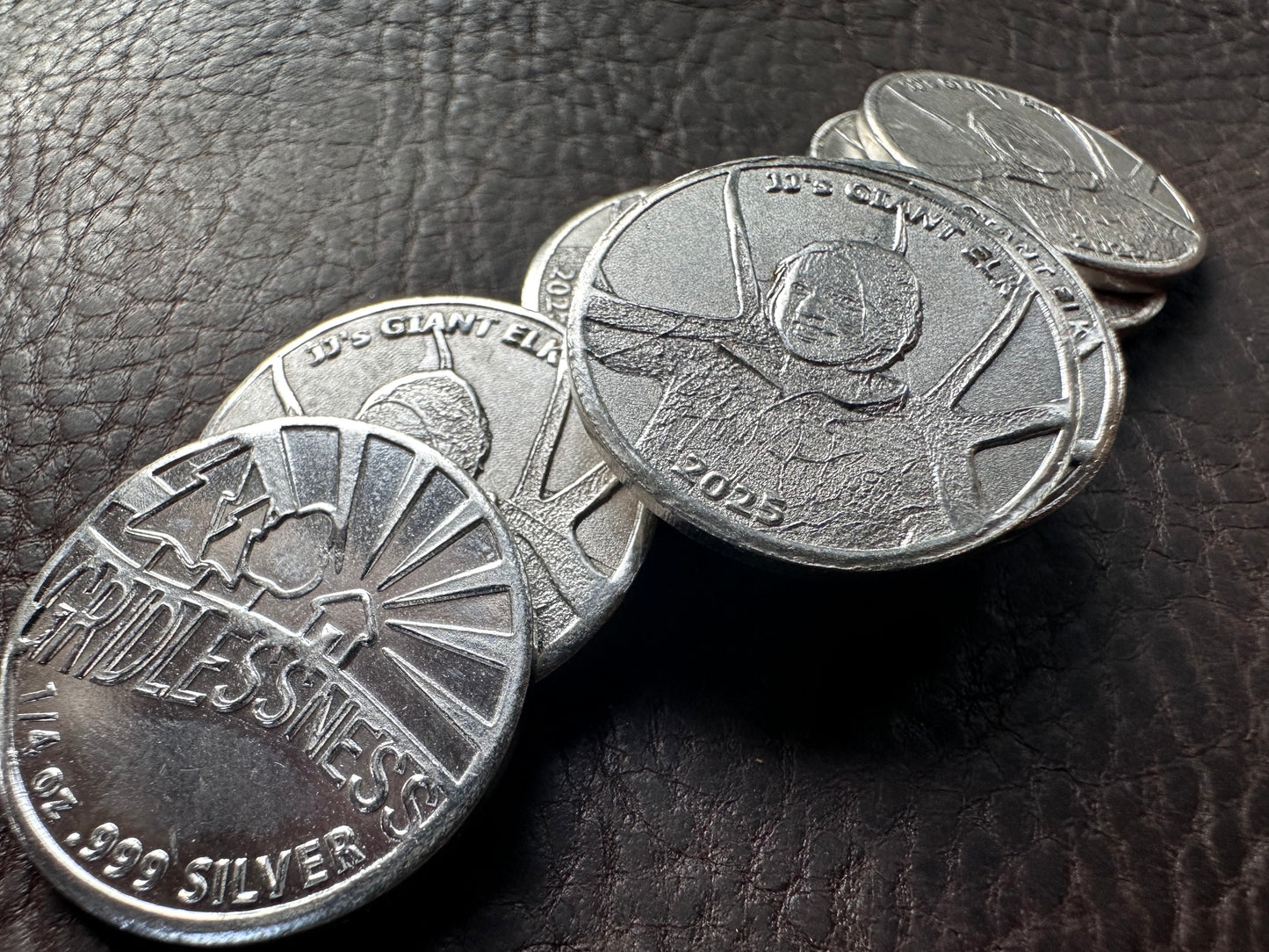 LIMITED TIME OFFER! 2025 Silver Coins x 20, leather pouch and FREE 2024 coin